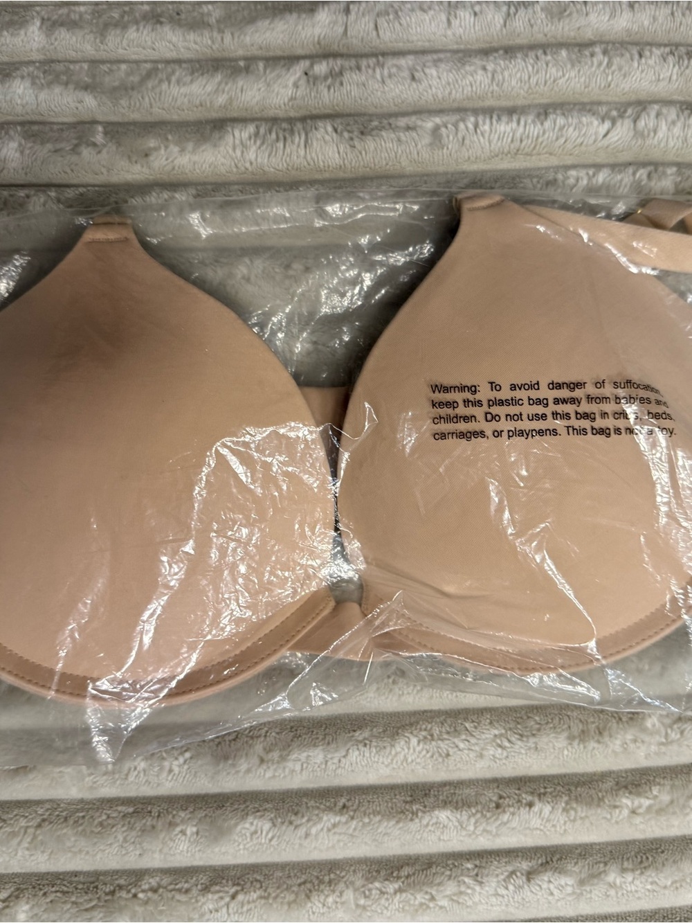 NWT Pepper Lift Up Bra 36B Buff Nude Push Up Underwire
